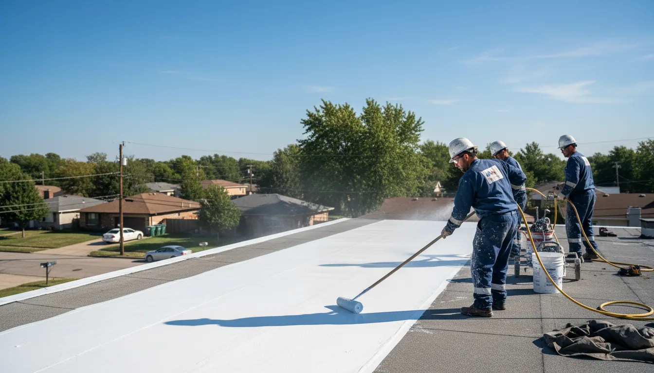 Commercial roof coating in Keiser, AR near me